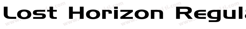 Lost Horizon Regular字体转换